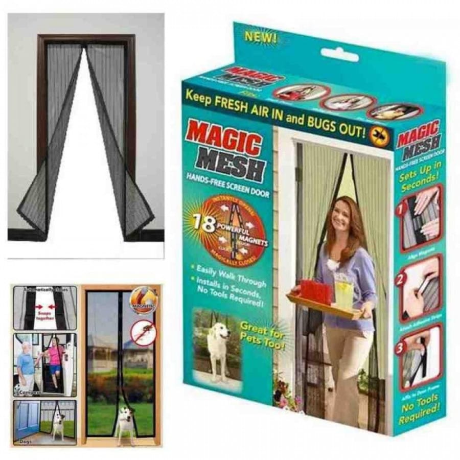 Magic Magnetic Mesh Door Screen | Hands-Free Mosquito Protection for Every Home