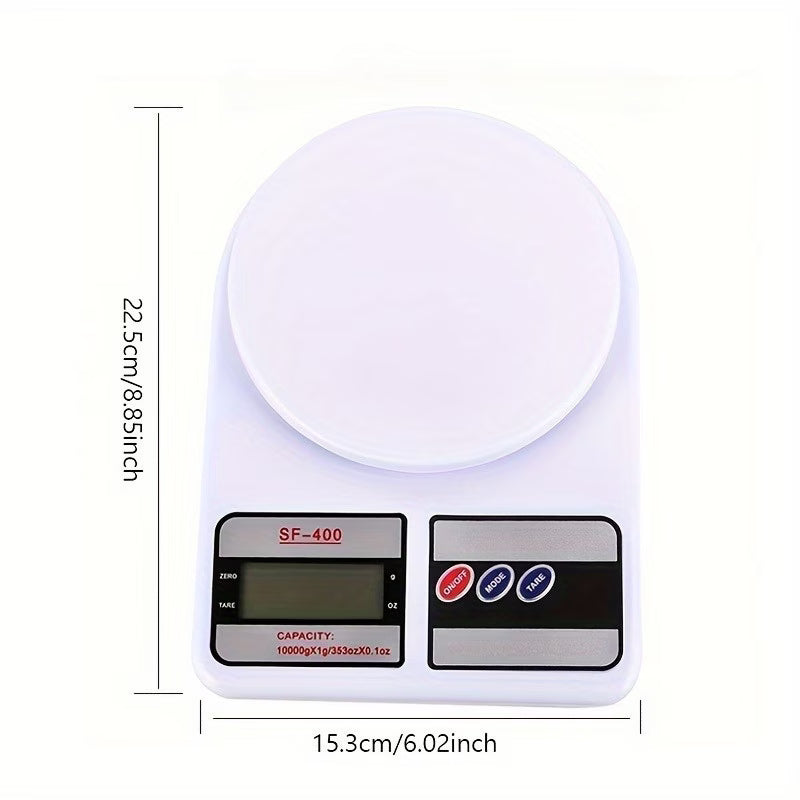 Digital Kitchen Weighing Scale 10 kg, Electronic Weight Machine with LCD Display for Baking, Cooking, Food & Diet,