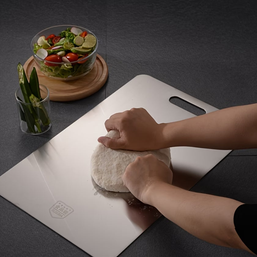 Premium Food-Grade Stainless Steel Chopping Board – Hygienic, Rust-Proof & Easy to Clean
