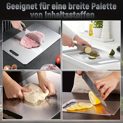 Premium Food-Grade Stainless Steel Chopping Board – Hygienic, Rust-Proof & Easy to Clean