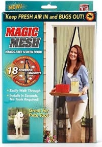 Magic Magnetic Mesh Door Screen | Hands-Free Mosquito Net for Doors