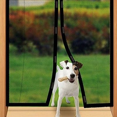 Magic Magnetic Mesh Door Screen | Hands-Free Mosquito Net for Doors