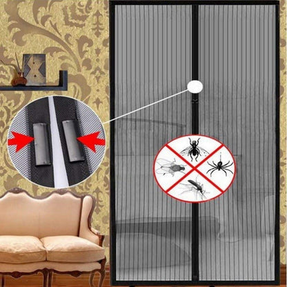 Magic Magnetic Mesh Door Screen | Hands-Free Mosquito Net for Doors