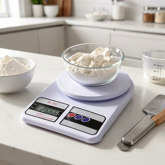 Digital Kitchen Weighing Scale 10 kg, Electronic Weight Machine with LCD Display for Baking, Cooking, Food & Diet,